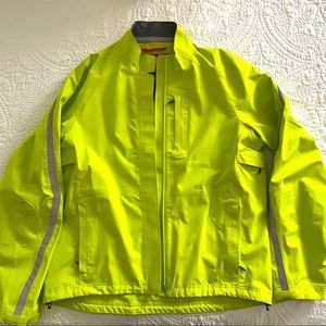 XL Novara Waterprrof cycling jacket. Yellow with reflective stripes